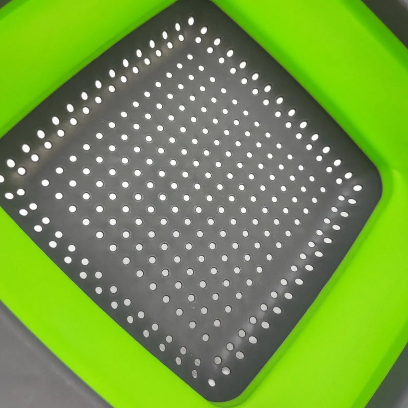 Escorredor Retrátil de Silicone para Lavar Frutas e Vegetais