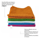 Pano Microfibra Automotiva Flanela Anti-risco 30x30 (5 Uni)